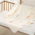 100% Organic Knit Cotton Baby Swaddle Blanket - Ultra-Soft Newborn Receiving Blanket & Nursery Crib Cover
